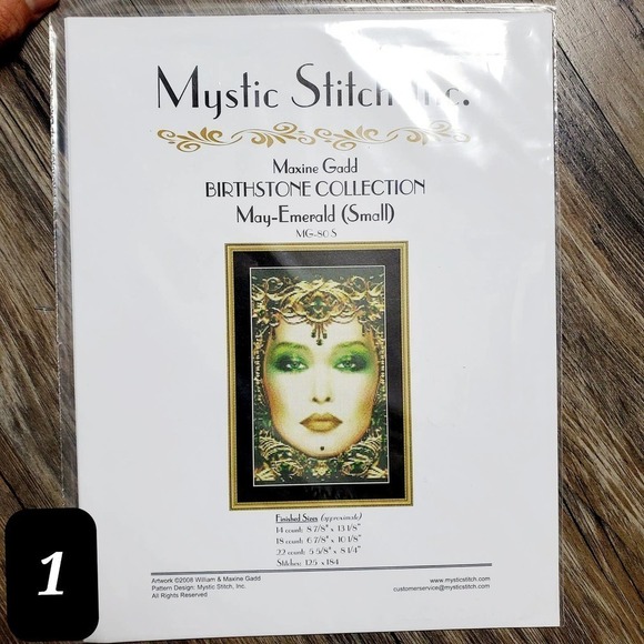 Mystic Stitch Maxinne Gadd Birthstone Collection Cross Stitch Birthstone Pattern - Picture 1 of 11